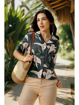 Allen Solly - Women Black Printed Shirt