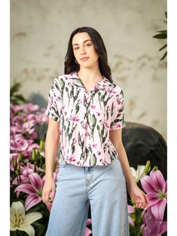 Allen Solly - Women Pink Printed Shirt