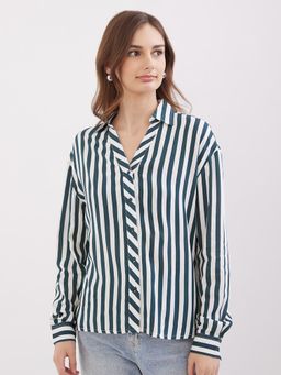 Spykar - Malachite Green Regular Fit Casual Shirt