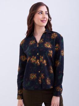 Spykar - Ray Flower Yellow Regular Fit Casual Shirt