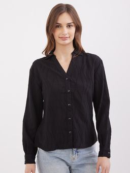 Spykar - Black Regular Fit Casual Shirt