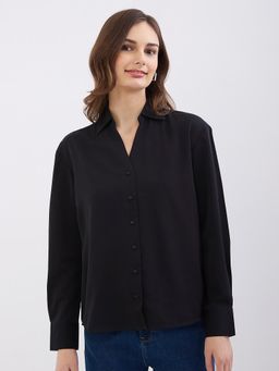 Spykar - Black Regular Fit Casual Shirt