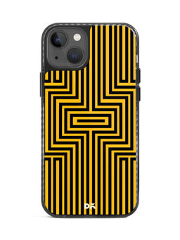 DailyObjects - Maze Ochre Stride 2.0 Case Cover For iPhone 13-6.1-inch