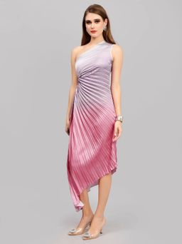 ANNY - Multi-Color Ombre A-Line Midi Dress