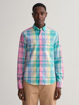 GANT - Men Regular Check Colourful Madras Shirt