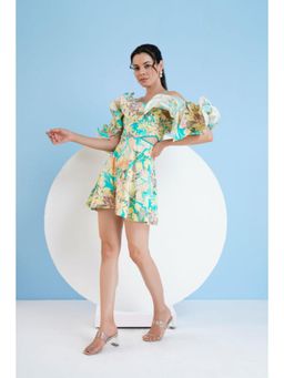 MANDIRA WIRK - Pastoral Mist Playsuit