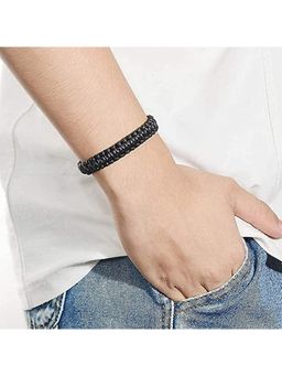 Yellow Chimes - Unisex Black Adjustable Bracelet