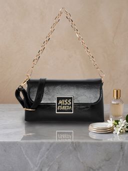 ESBEDA - Black Minimal Luxe Miss Sling Bag for Womens (S)