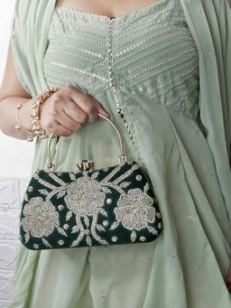 Soho Boho Studio - Emerald Royal Clutch Bag