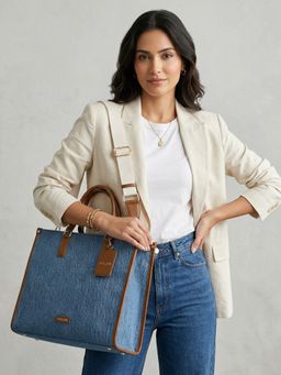 LA ELLORE - Dezy Solid Handbag Tan