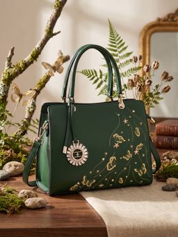 ESBEDA - Green Celestial Butterfly Embroidered Handbag for Womens (M)