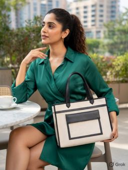 Hues Studio - Hazel Tote Bag for Women Black