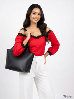 Hues Studio - Jenny Tote Bag for Women Black (M)