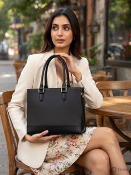 Hues Studio - Rachel Tote Bag for Women Black
