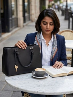 Hues Studio - Valerie Hand Bag for Women Black (M)