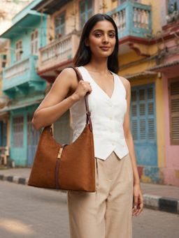 Hues Studio - Isabelle Tote Bag for Women Brown (M)