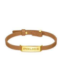 Police - Braid Tan Leather Bracelet for Men - Peagb0032102