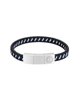 Police - Twist Black and Navy Woven Leather Bracelet for Men - Peagb0034001
