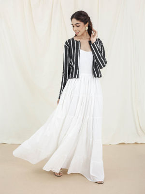 simple dress with jacket