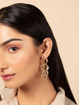 Twenty Dresses by Nykaa Fashion - Chain My Soul Earrings