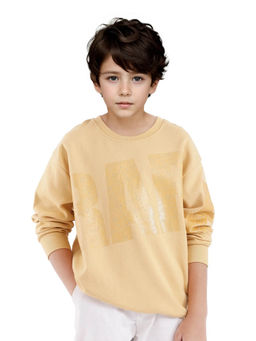 RARE ONES - Yellow Cramet Cotton Poly Full Sleeve Gel Print Sweatshirt - Rare Ones By Rare Rabbit
