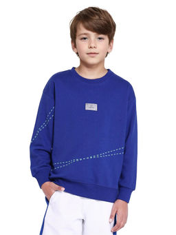 RARE ONES - Blue Kole Cotton Poly Full Sleeve Sweatshirt - Rare Ones By Rare Rabbit