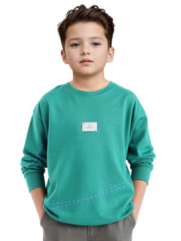 RARE ONES - Green Kole Cotton Poly Full Sleeve Sweatshirt - Rare Ones By Rare Rabbit