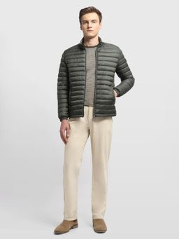 Arrow Sports - Men Green Nylon Full Sleeves Jacket