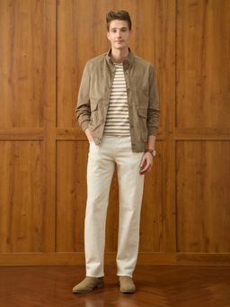 U.S. POLO ASSN. - Men Beige Polyester Full Sleeves Jacket