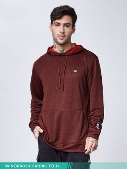 The Souled Store - Solids: Rust Grindle Solid/plain Cotton All Weather Hoodies