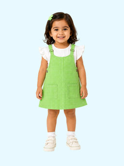 Bloom Up - Multi-Color Checks Cotton Blend Regular Top and Dress