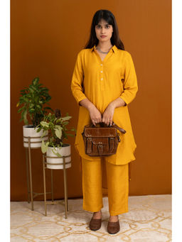 Label Ruby - Elegance In Mustard Linen Co-Ord (Set of 2)