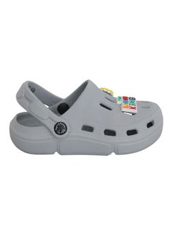 Hopscotch - Boys Lion King Grey Applique Clogs