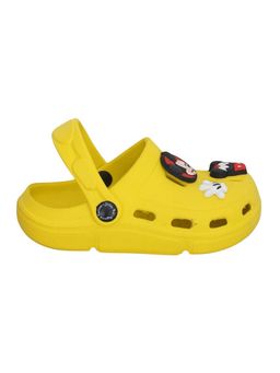 Hopscotch - Boys Mickey Mouse Yellow Applique Clogs