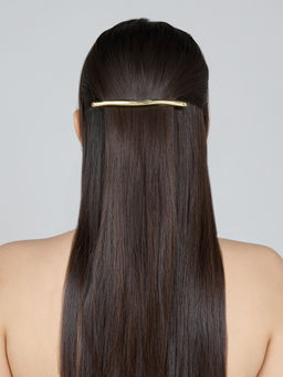 Twenty Dresses by Nykaa Fashion - Gold Elongated Slim Hair Clip