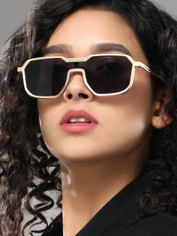 Haute Sauce - Women Phantos Black Lens Full Rim Sunglasses