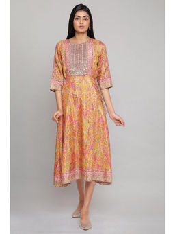 W - Multi with Color Floral Dress
