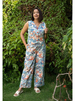 Label Tanvee - Multi-Color Printed Co-Ord (Set of 2)