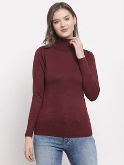 Mafadeny - Winter Wear Maroon Warmed Pullover