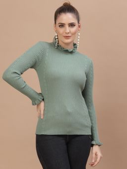 Mafadeny - Winter Wear Green Pullover