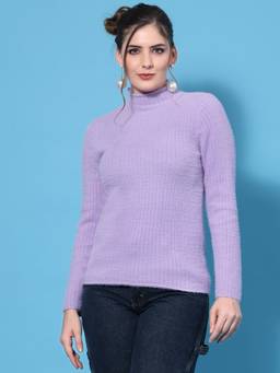 Mafadeny - Winter Wear Lavender Stylish Pullover