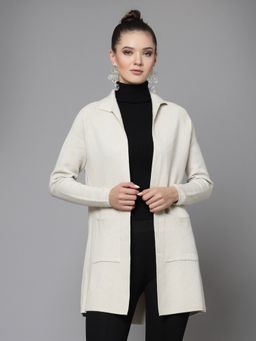 Mafadeny - Women Winter Wear Fawn Longline Shrug