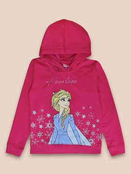 Kidsville - Girls Frozen Printed Pink Sweatshirt