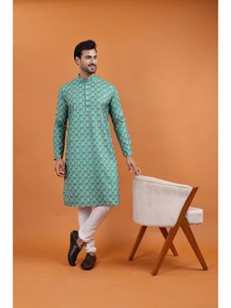 TABARD - Green Cotton Kurta for Men