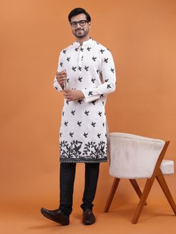TABARD - White Cotton Kurta for Men