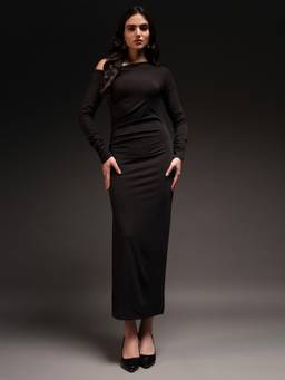 Trend Arrest - Womens One Shoulder Maxi Dress