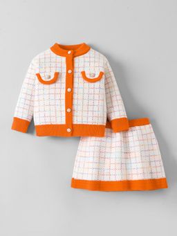 Hopscotch - Checks Sweater with Skirt