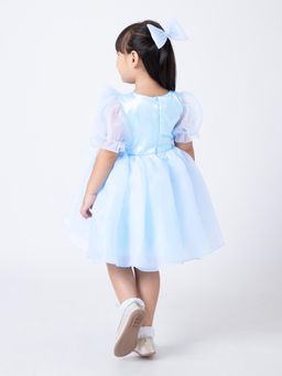Hopscotch - 3D Bow Applique Dress with Hairclip