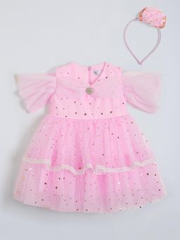 Hopscotch - Star Embellished Dress with Headband