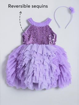 Hopscotch - Sequin Embellished Dress with Headband